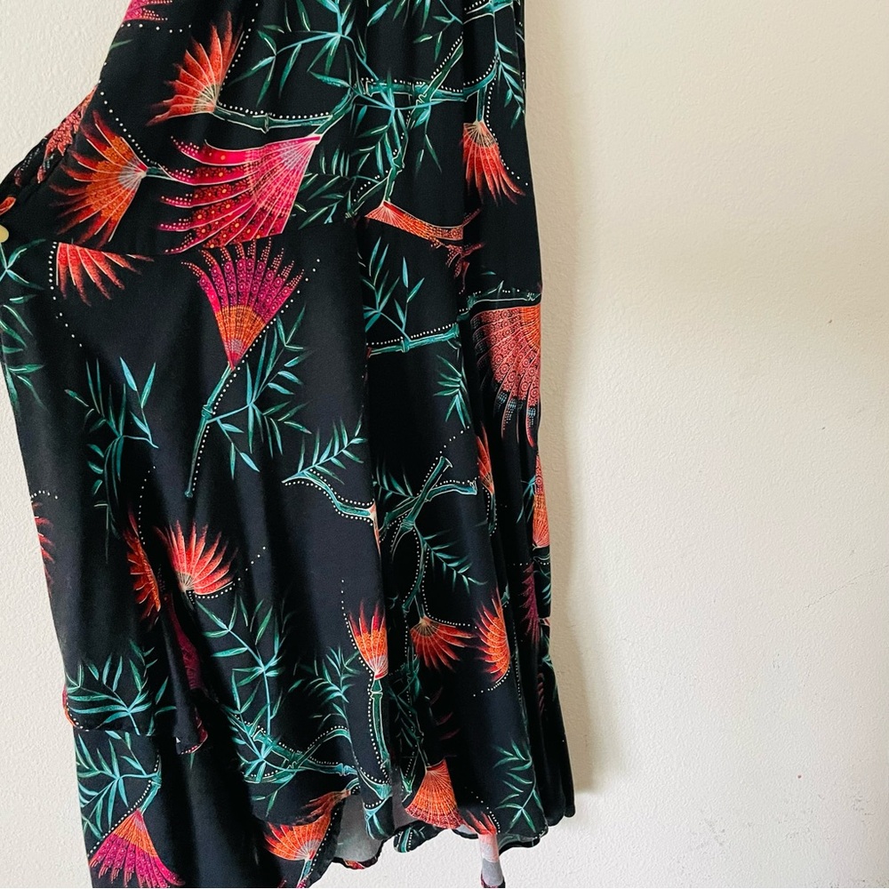 Farm Rio for Anthropologie XS Valentina black printed dress - Picture 7 of 10